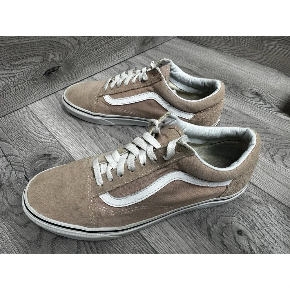 Vans Old Skool Low top Rose Suede Canvas Skate Shoes Mens 9 Womens 10.5